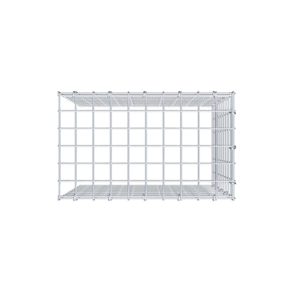 Monteret gabion type 4 50 cm x 50 cm x 30 cm (L x H x D), maskestørrelse 5 cm x 5 cm, C-ring