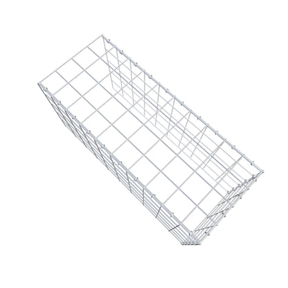 Monteret gabion type 4 100 cm x 50 cm x 40 cm (L x H x D), maskestørrelse 10 cm x 10 cm, C-ring