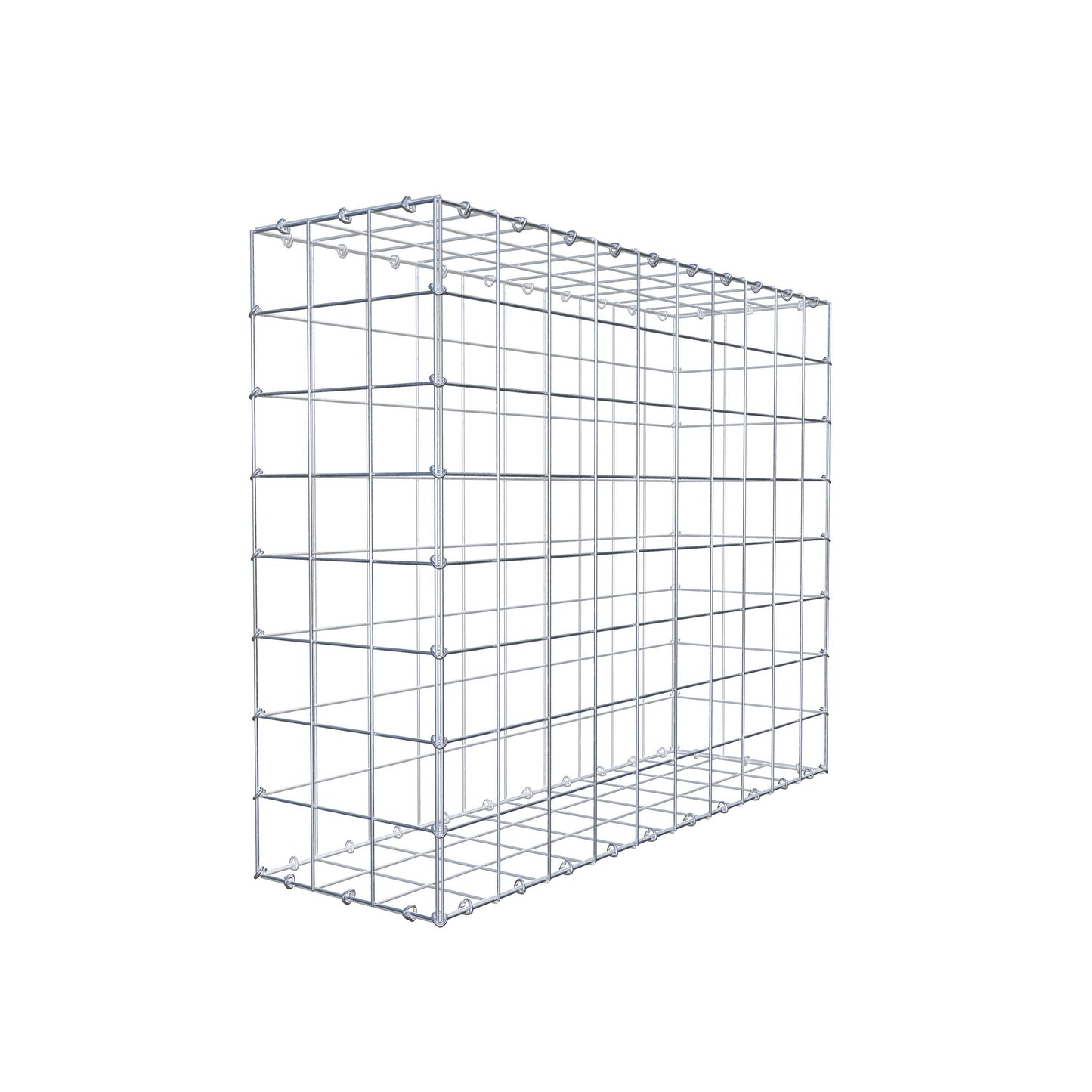 Gabione 100 cm x 80 cm x 30 cm (L x H x T), Maschenweite 10 cm x 10 cm, C-Ring