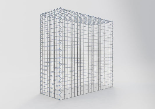 Gabion rapporté type 3 100 cm x 100 cm x 40 cm (L x H x P), mailles 5 cm x 5 cm, spirale