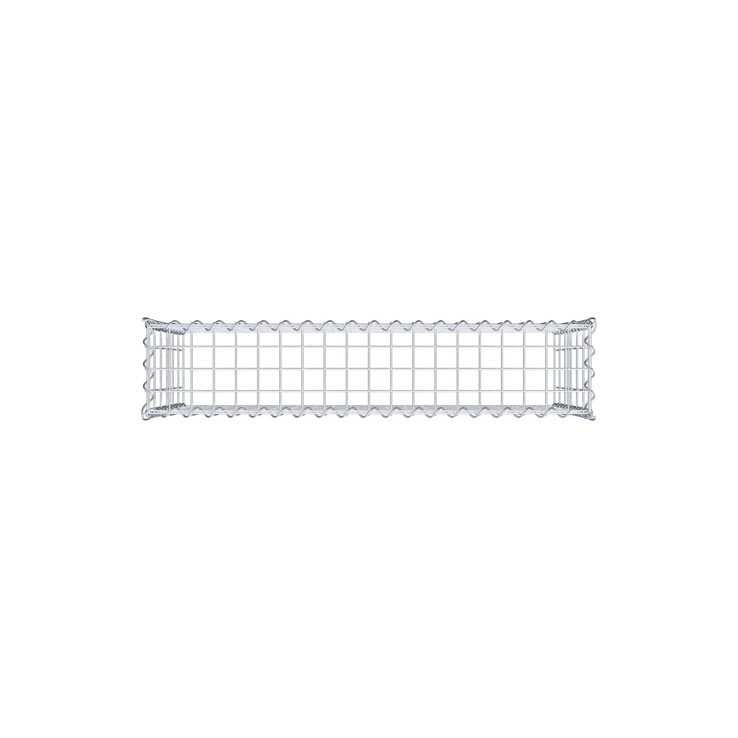 Gabião Tipo 3 100 cm x 60 cm x 20 cm (C x A x P), malhagem 5 cm x 10 cm, espiral