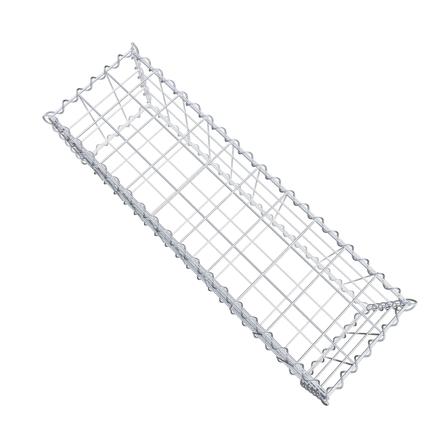 Gabion 100 cm x 30 cm x 30 cm (L x H x P), mailles 10 cm x 10 cm, spirale