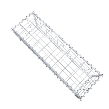 Gabion 100 cm x 30 cm x 30 cm (L x H x P), mailles 10 cm x 10 cm, spirale
