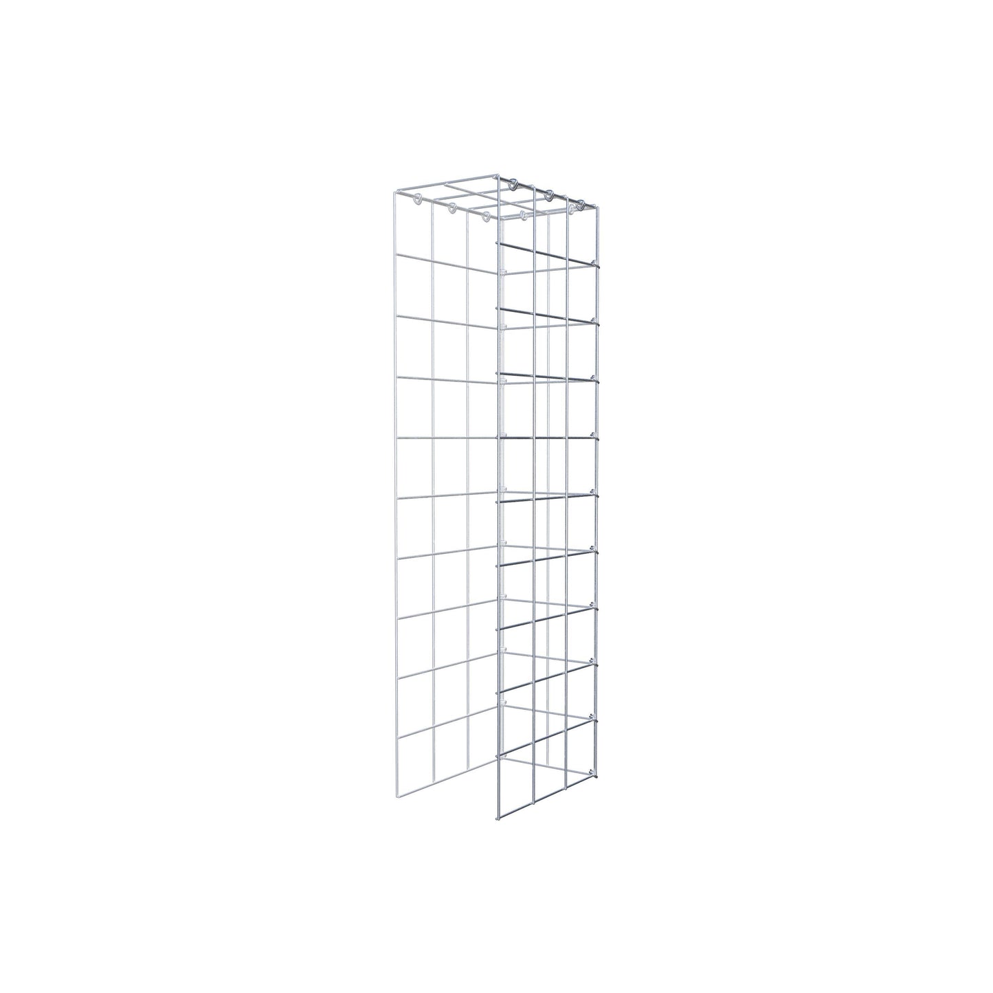 Gabião Tipo 4 100 cm x 30 cm x 20 cm (C x A x P), malhagem 10 cm x 10 cm, anel C