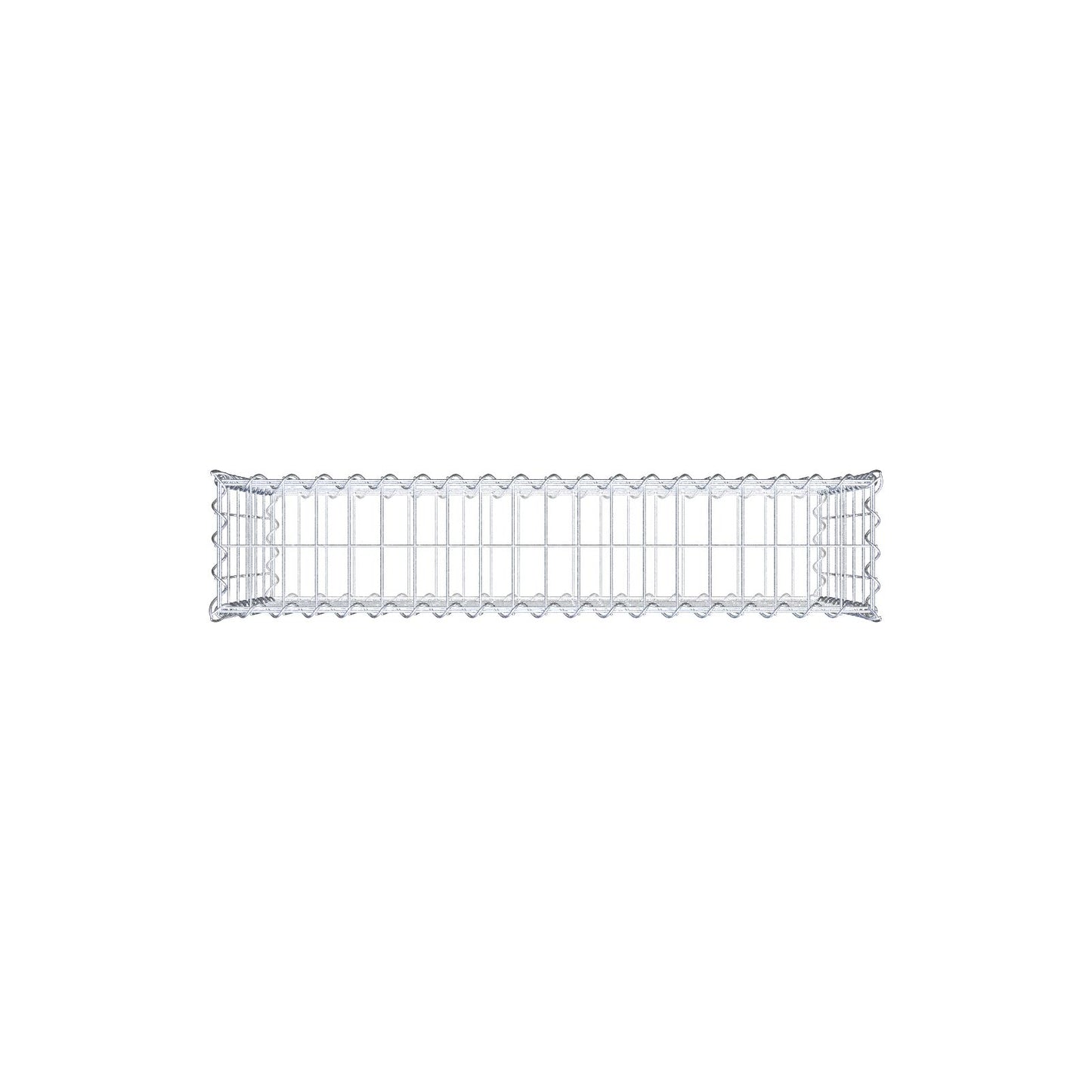 Gabbione 100 cm x 60 cm x 20 cm (L x H x P), maglia 5 cm x 10 cm, spirale