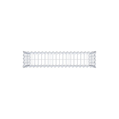 Gabbione 100 cm x 60 cm x 20 cm (L x H x P), maglia 5 cm x 10 cm, spirale
