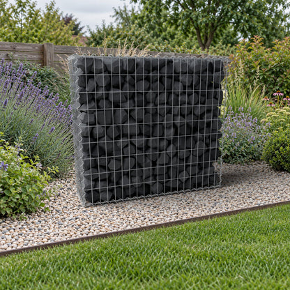 Gabione 100 cm x 90 cm x 30 cm (L x H x T), Maschenweite 5 cm x 10 cm, Spirale