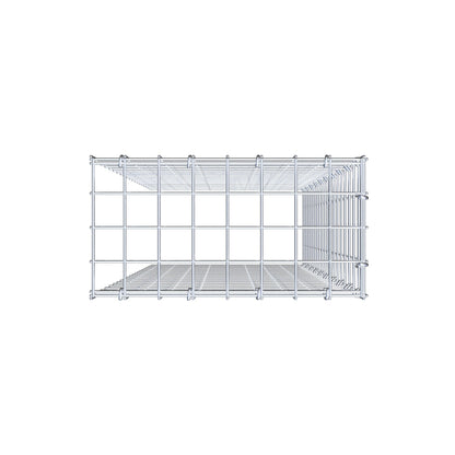 Fourche rapportée type 4 100 cm x 40 cm x 20 cm (L x H x P), mailles 5 cm x 5 cm, anneau C