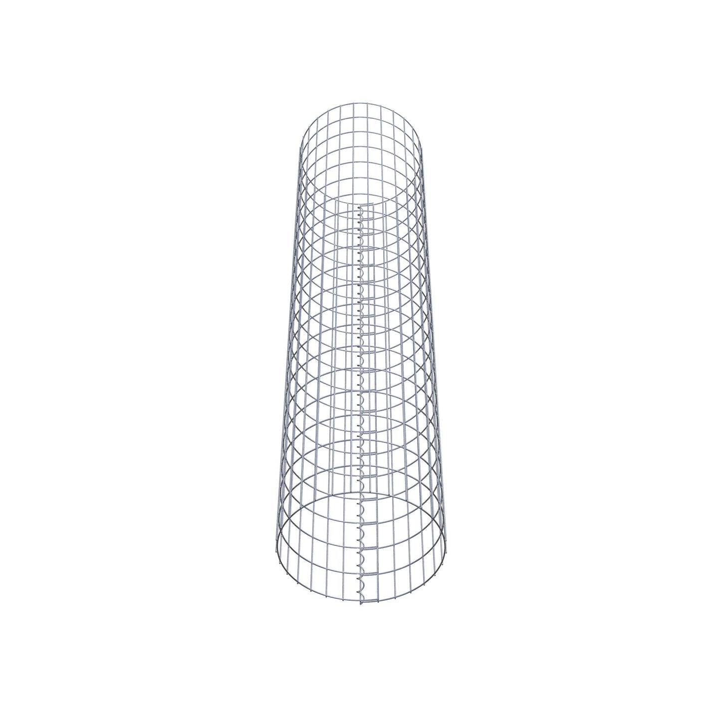 Colonna gabbionata rotonda 47 cm di diametro, 200 cm di altezza, maglia 5 cm x 10 cm