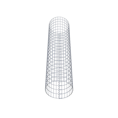 Colonna gabbionata rotonda 47 cm di diametro, 200 cm di altezza, maglia 5 cm x 10 cm