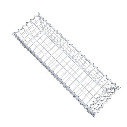 Gabione 100 cm x 30 cm x 30 cm (L x H x T), Maschenweite 5 cm x 10 cm, Spirale