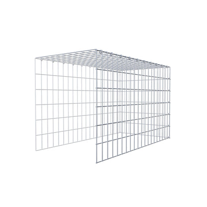 Gabião Tipo 4 100 cm x 60 cm x 50 cm (C x A x P), malhagem 5 cm x 10 cm, anel C