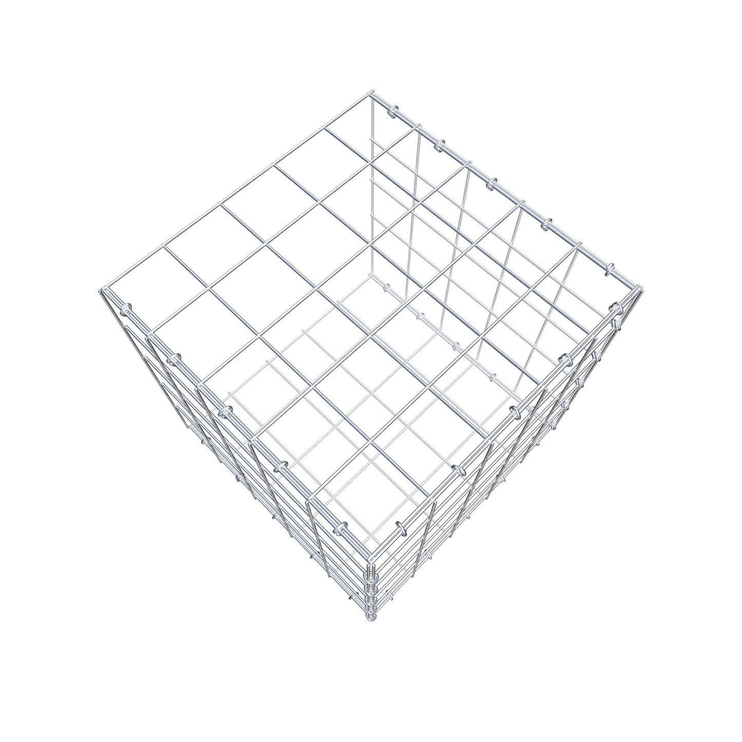 Gavión adicional tipo 2 50 cm x 50 cm x 50 cm (L x A x P), malla 10 cm x 10 cm, anillo en C