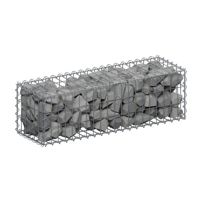 Gabione 100 cm x 30 cm x 30 cm (L x H x T), Maschenweite 5 cm x 10 cm, Spirale