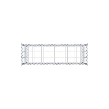 Gabbione 100 cm x 60 cm x 30 cm (L x H x P), maglia 10 cm x 10 cm, spirale
