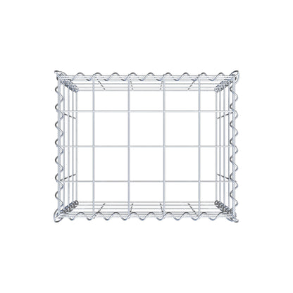 Add-on schanskorf type 3 50 cm x 40 cm x 40 cm (L x H x D), maaswijdte 10 cm x 10 cm, spiraal