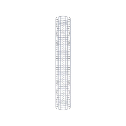 Colonne de gabion ronde 32 cm de diamètre, 200 cm de hauteur, maille 5 cm x 5 cm