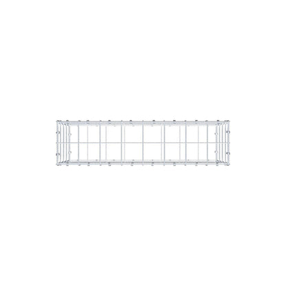 Gabione 80 cm x 40 cm x 20 cm (L x H x T), Maschenweite 10 x 10 cm, Spiralring