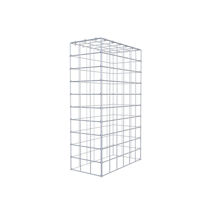 Mounted gabion type 3 100 cm x 60 cm x 30 cm (L x H x D), mesh size 10 cm x 10 cm, C-ring