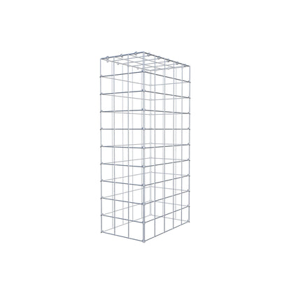 Anbaugabione Typ 3 100 cm x 50 cm x 30 cm (L x H x T), Maschenweite 10 cm x 10 cm, C-Ring