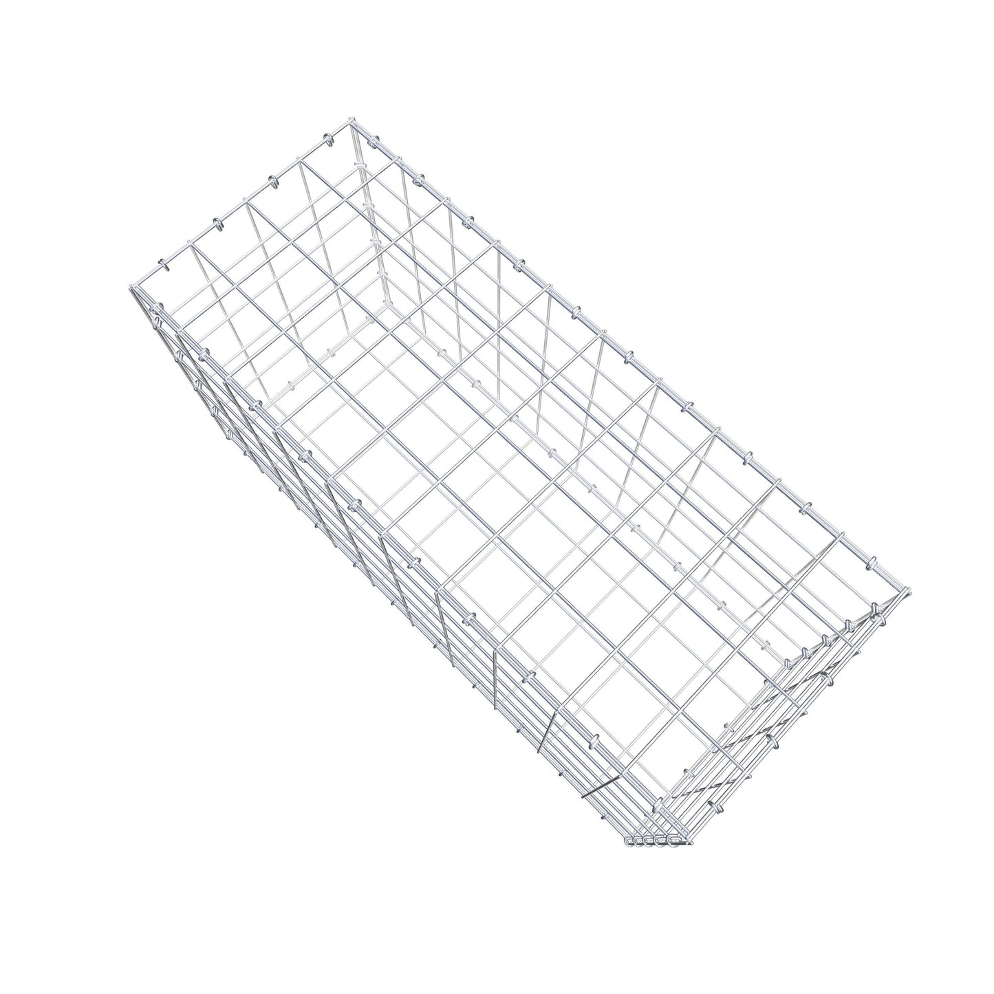 Gabbione 100 cm x 50 cm x 40 cm (L x H x P), maglia 10 cm x 10 cm, anello a C