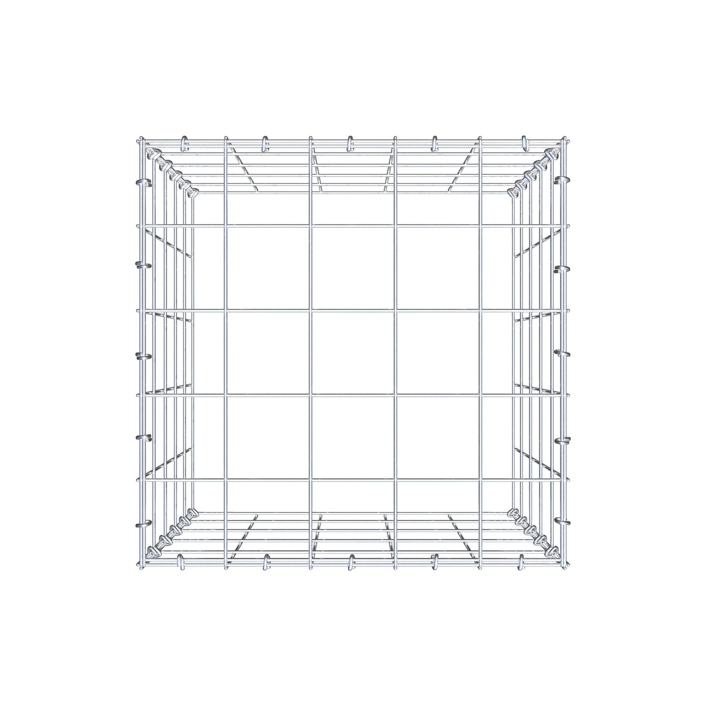 Gavión adicional tipo 3 50 cm x 50 cm x 50 cm (L x A x P), malla 10 cm x 10 cm, anillo en C