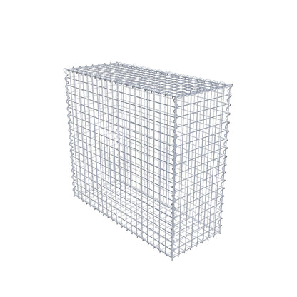 Gabbione 100 cm x 90 cm x 40 cm (L x H x P), maglia 5 cm x 5 cm, spirale