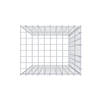 Monteret gabion type 4 100 cm x 50 cm x 40 cm (L x H x D), maskestørrelse 5 cm x 10 cm, C-ring