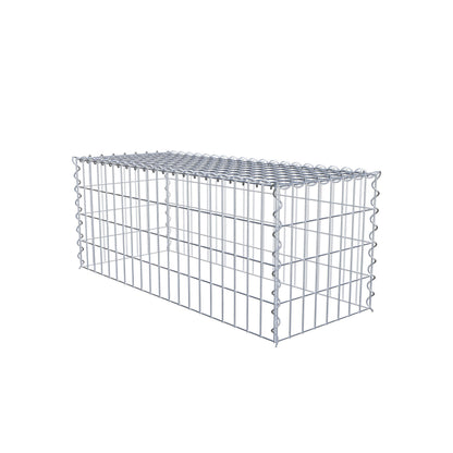 Gavión complementario tipo 3 100 cm x 40 cm x 40 cm (L x A x P), malla 5 cm x 10 cm, espiral