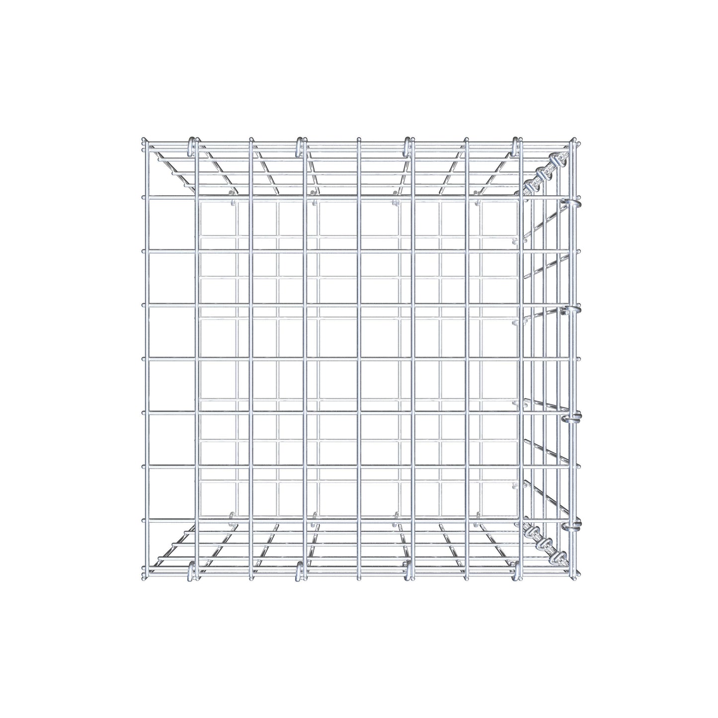 Fourche rapportée type 2 40 cm x 40 cm x 40 cm, mailles 5 cm x 10 cm, anneau en C