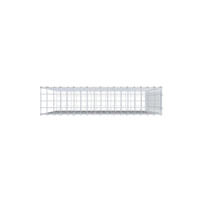 Type 2 oplegkorf 100 cm x 90 cm x 20 cm (L x H x D), maaswijdte 5 cm x 5 cm, C-ring