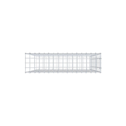 Opzetpaal type 2 100 cm x 80 cm x 20 cm, maaswijdte 5 cm x 10 cm, C-ring
