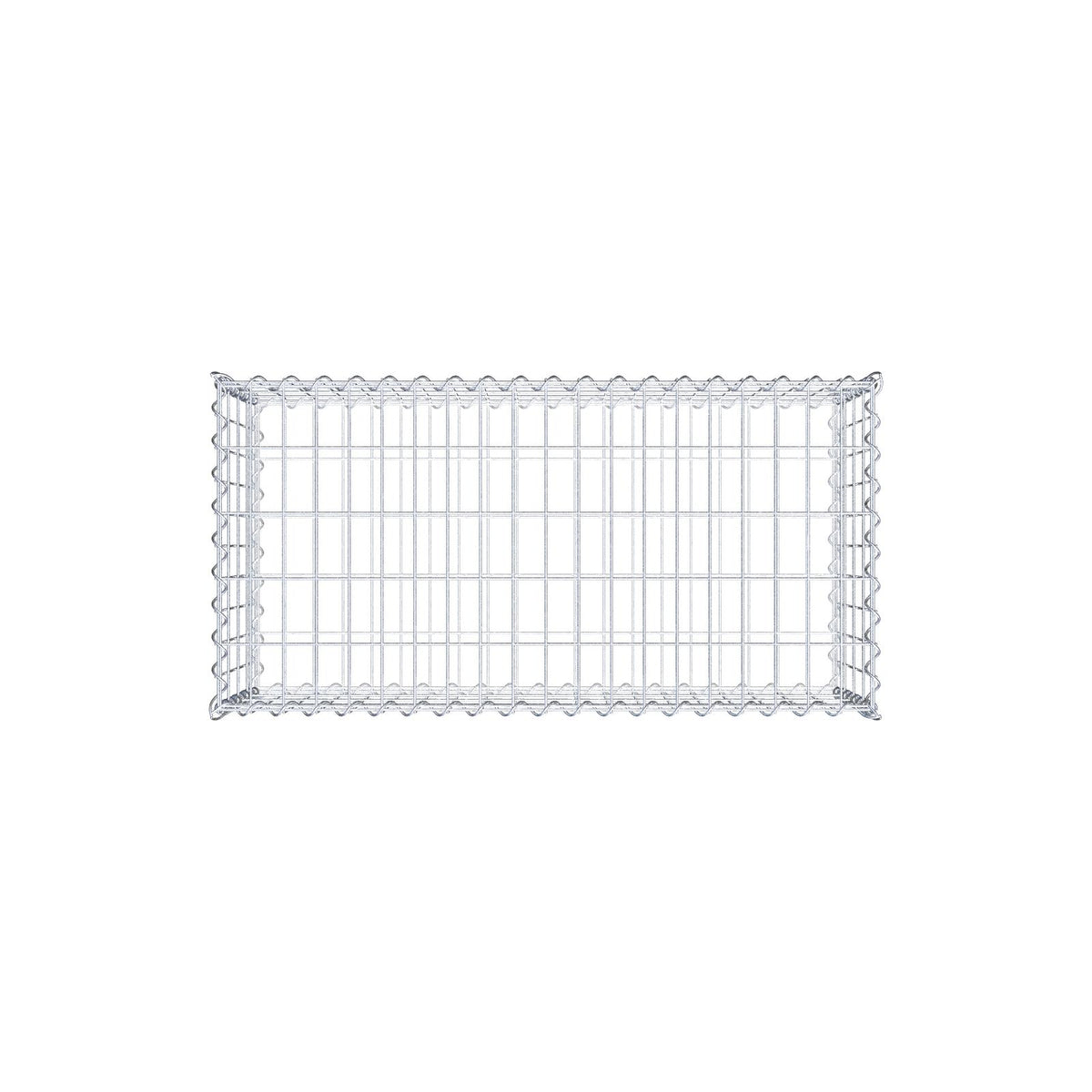 Gabion 100 cm x 40 cm x 50 cm (L x H x D), maskstorlek 5 cm x 10 cm, spiral