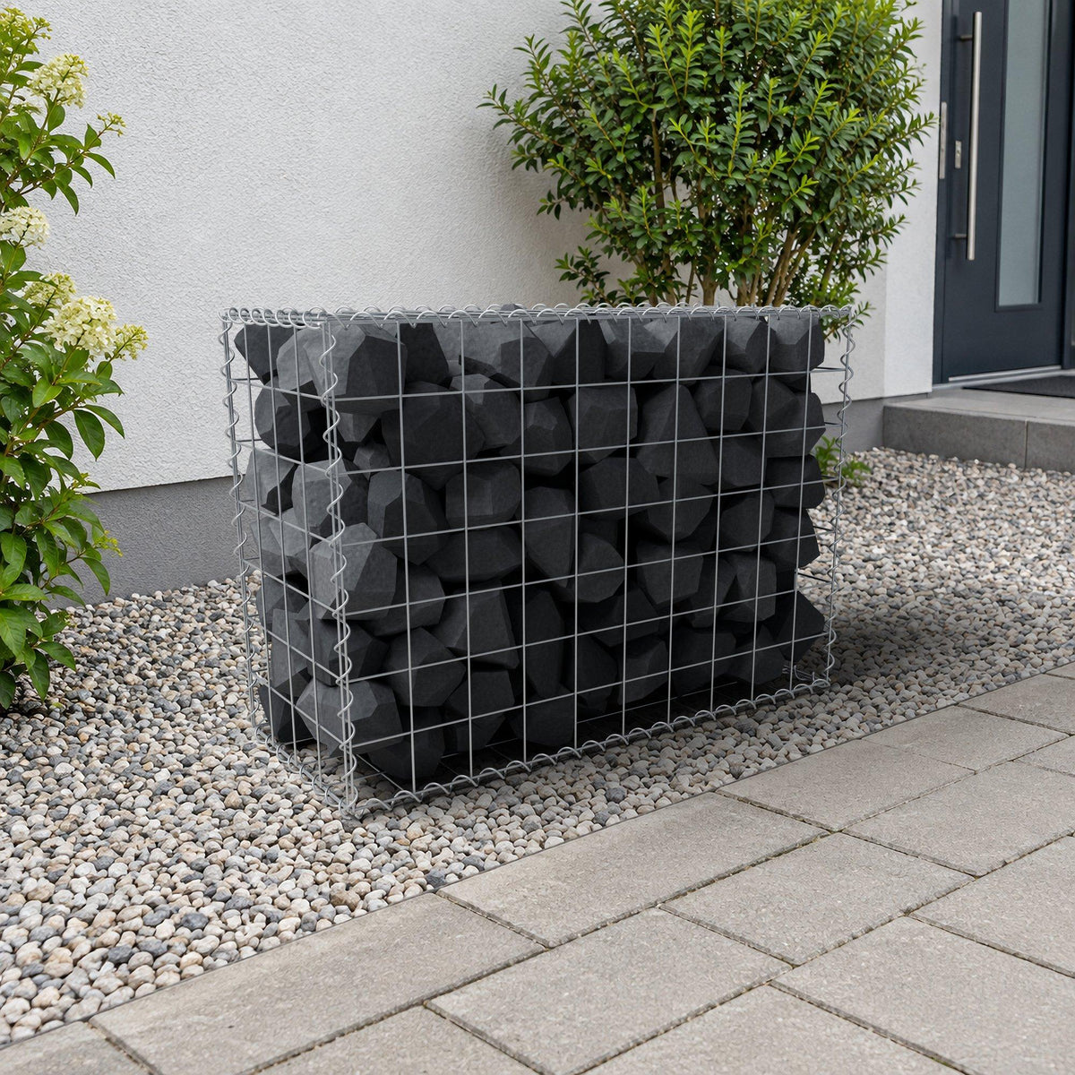 Gabbione 100 cm x 70 cm x 40 cm (L x H x P), maglia 10 cm x 10 cm, spirale