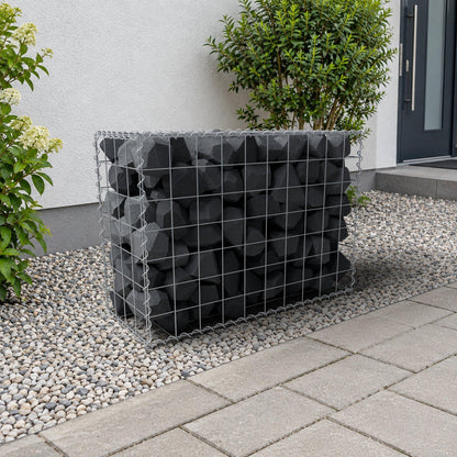 Gabbione 100 cm x 70 cm x 40 cm (L x H x P), maglia 10 cm x 10 cm, spirale