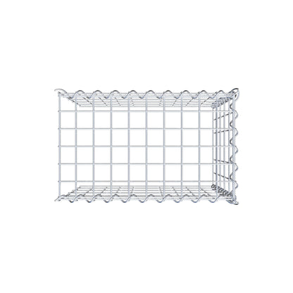 Gavión adulto tipo 4 50 cm x 50 cm x 30 cm (largo x alto x profundidad), tamaño de malla 5 cm x 10 cm, espiral