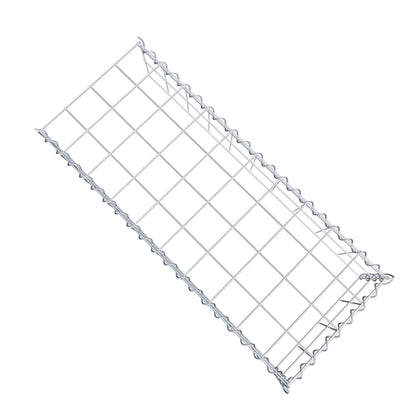Gabion rapporté type 4 100 cm x 20 cm x 40 cm (L x H x P), mailles 10 cm x 10 cm, spirale