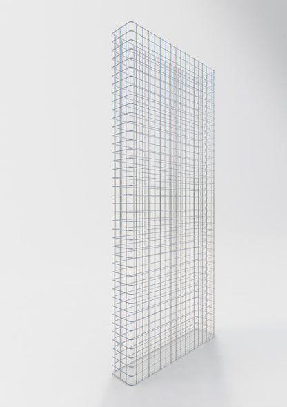 Clôture en gabion Longueur 87 cm, hauteur 180 cm, profondeur 17 cm, mailles 5 x 5 cm