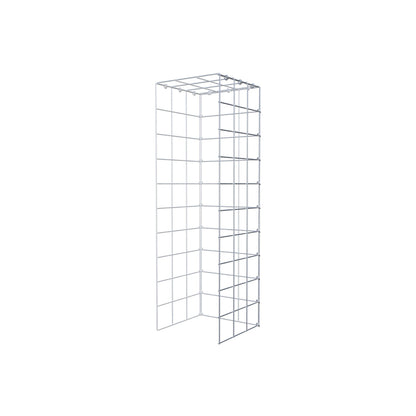 Monteret gabion type 4 100 cm x 30 cm x 30 cm (L x H x D), maskestørrelse 10 cm x 10 cm, C-ring