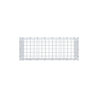 Gabion 80 cm x 40 cm x 30 cm (L x H x P), mailles 5 x 5 cm, anneau en spirale