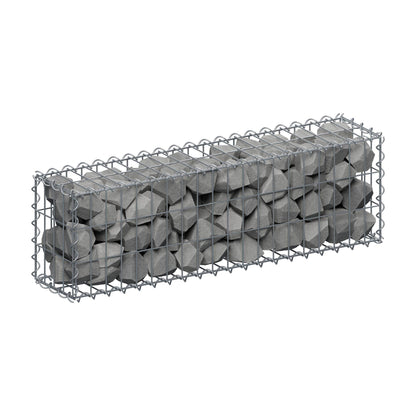 Gabione 100 cm x 30 cm x 20 cm (L x H x T), Maschenweite 5 cm x 10 cm, Spirale