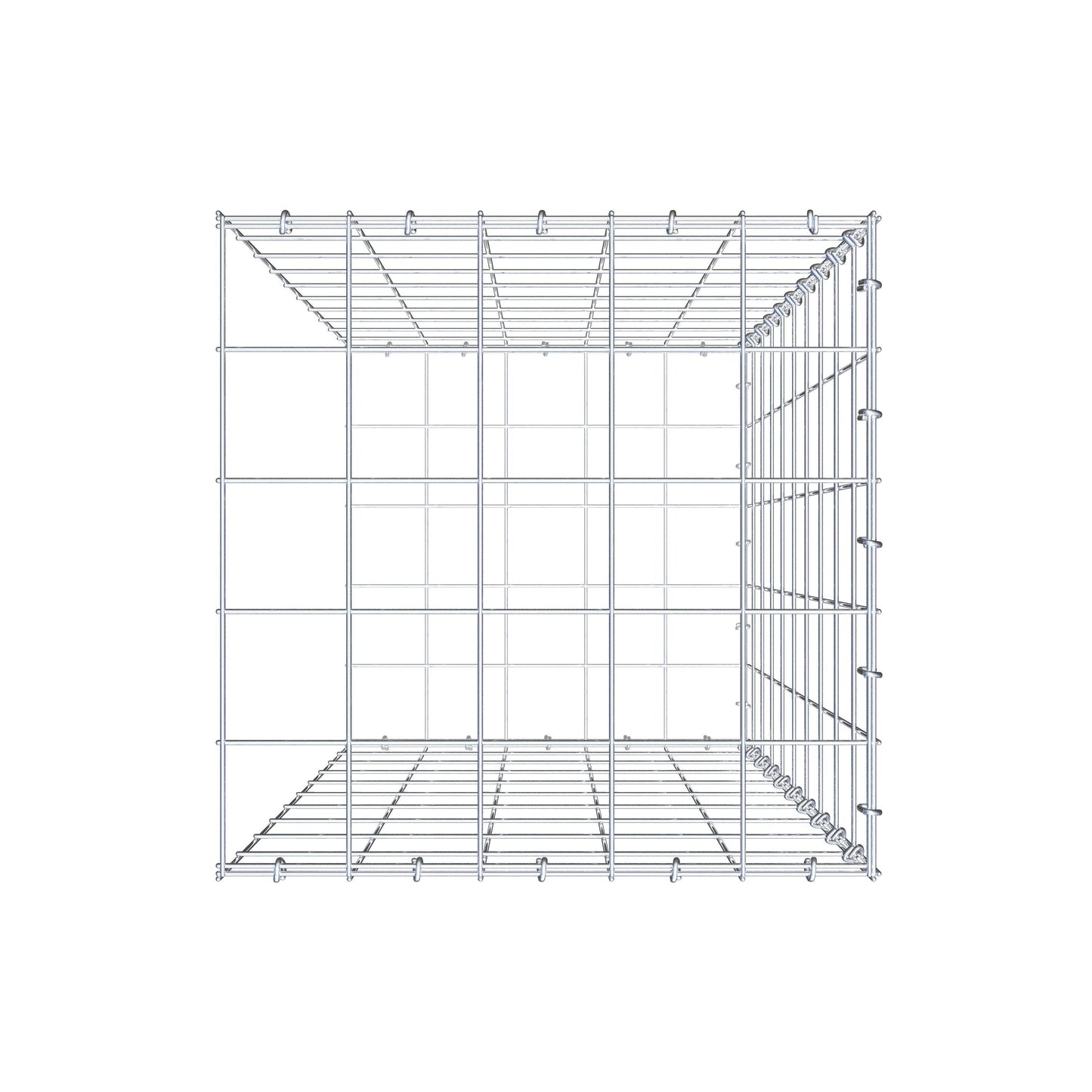 Pile aggiuntivo tipo 2 100 cm x 50 cm x 50 cm (L x H x P), maglia 10 cm x 10 cm, anello a C