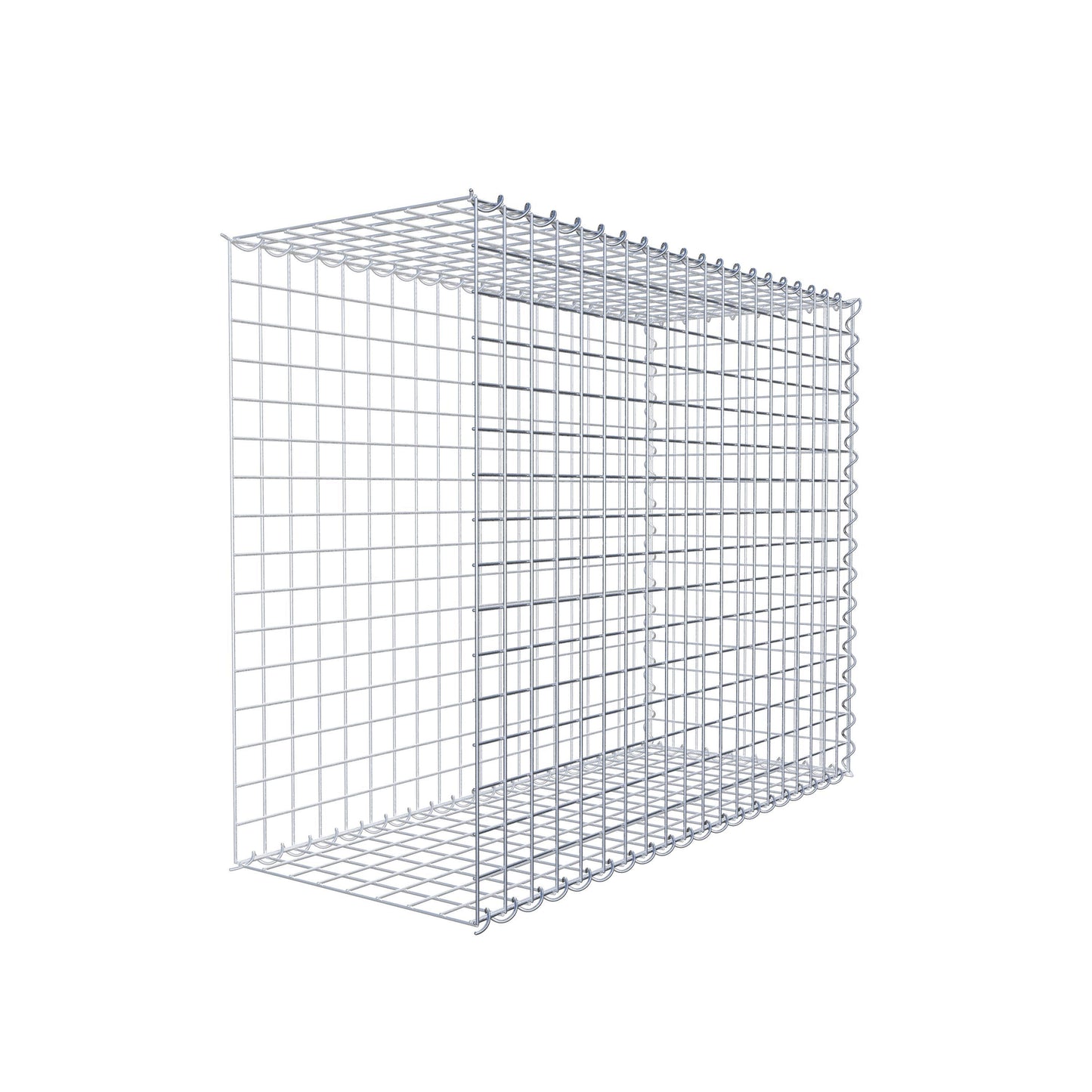 Anbaugabione Typ 2 100 cm x 80 cm x 40 cm (L x H x T), Maschenweite 5 cm x 5 cm, Spirale