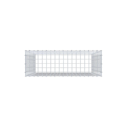 Fourche rapportée type 3 100 cm x 90 cm x 30 cm (L x H x P), mailles 5 cm x 5 cm, anneau en C
