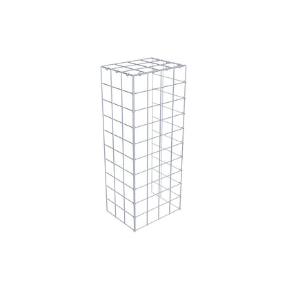 Monteret gabion type 4 100 cm x 30 cm x 40 cm (L x H x D), maskestørrelse 10 cm x 10 cm, C-ring