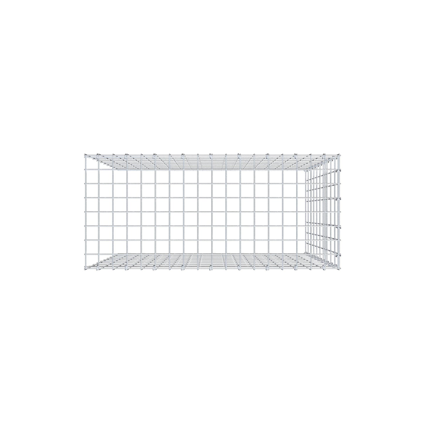 Pile aggiuntivo tipo 4 100 cm x 90 cm x 40 cm (L x H x P), maglia 5 cm x 10 cm, anello a C