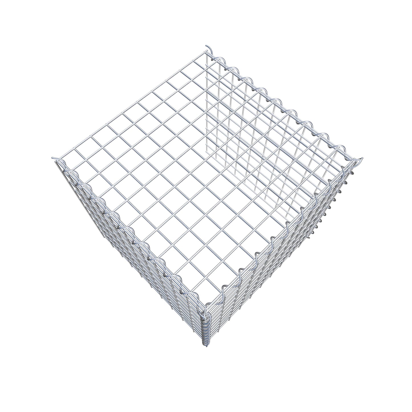 Gabion rapporté type 4 50 cm x 50 cm x 50 cm (L x H x P), mailles 5 cm x 5 cm, spirale