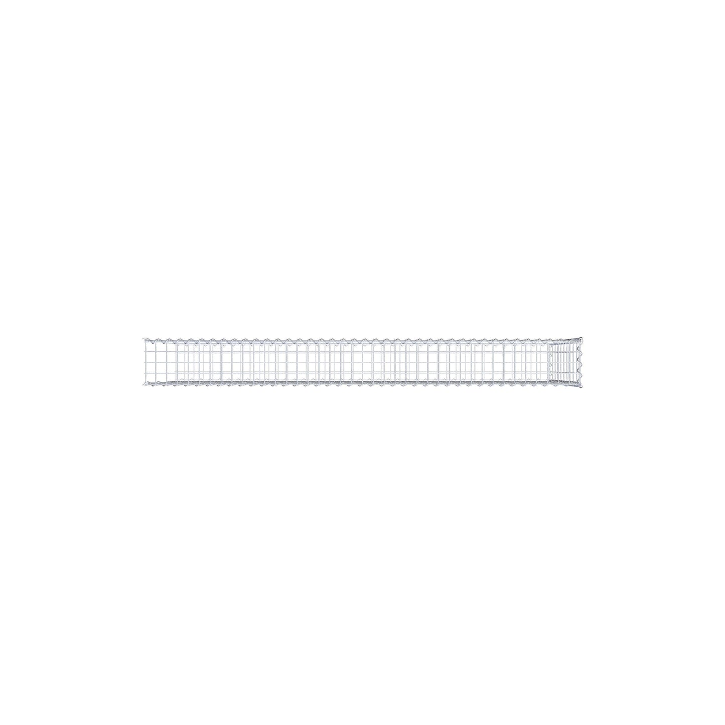 Gabião tipo 2 200 cm x 100 cm x 20 cm (C x A x P), malhagem 5 cm x 10 cm, espiral