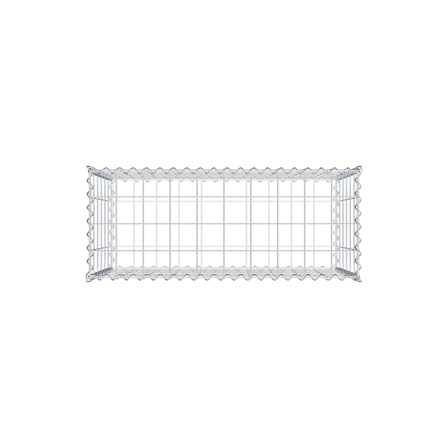 Gabion 100 cm x 60 cm x 40 cm (L x H x P), mailles 10 cm x 10 cm, spirale