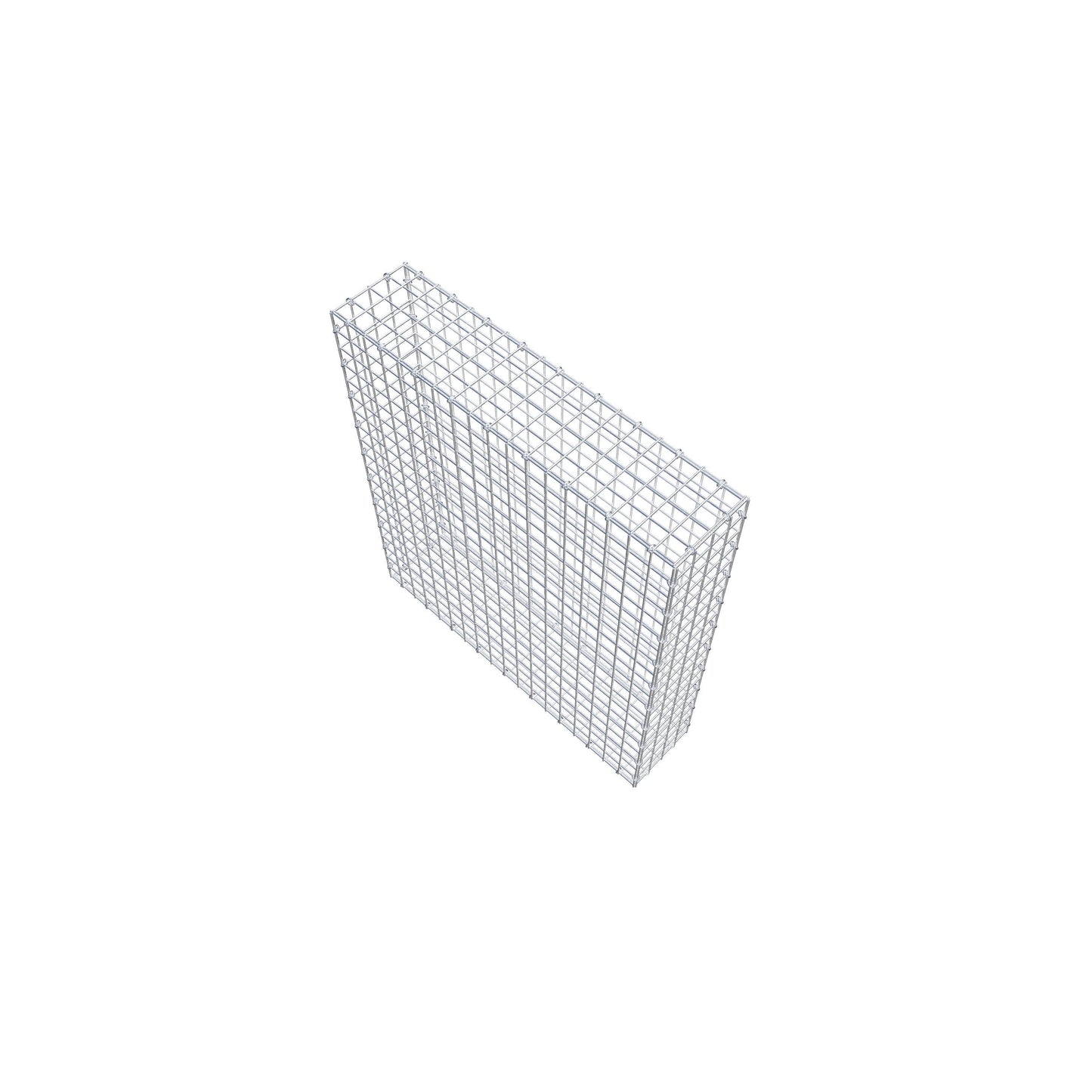 Gabião 100 cm x 90 cm x 20 cm (C x A x P), malhagem 5 cm x 5 cm, anel C
